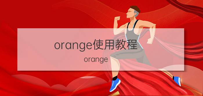 orange使用教程 orange cat前面是a还是an？